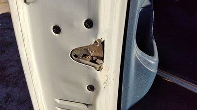 1995 Ford F150 Driver Left Front Door Latch With Rods/cables Oem