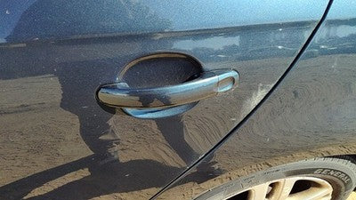 05-14 Vw Jetta Driver Left Rear Outside Door Handle Oem Back Blue 1K5837205bgru