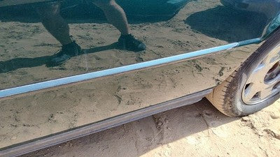 98-04 Cadillac Seville Driver Left Rear Moulding From Door Back Trim Strip Green
