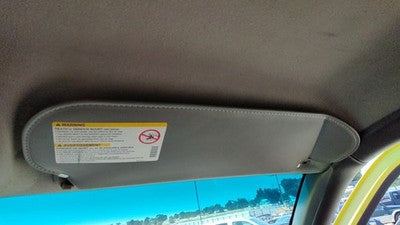 2000-2002 Express Van 2500 Passenger Right Sun Visor Oem 69W Dark Gray 15074522
