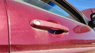 06-11 Accent Passenger Right Front Outside Door Handle 5r Wine Red 4 Door