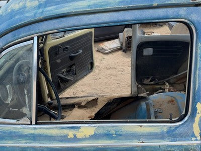 1965-1977 Vw Super Beetle Driver Left Front Side Window Door Glass Oem