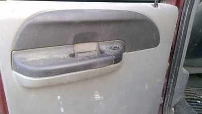 2005-2007 F350 Super Duty Driver Left Rear Inside Door Trim Panel Only Back Gray