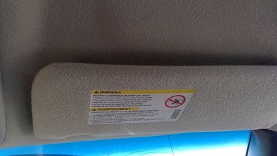 2002-2005 Chevy Venture Passenger Right Sun Visor Oem Gray 14C 10345189