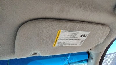 2005-2007 Gmc Envoy Passenger Right Sun Visor Oem Gray 28H 15207770