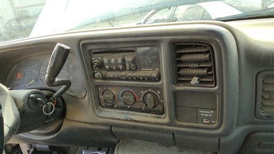 00-01 Sierra 2500 Trim Bezel Around Radio Surround Dash Panel Oem Graphite 12D
