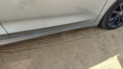 15-17 200 Passenger Right Lower Rocker Panel Moulding Side Billet Silver Psc
