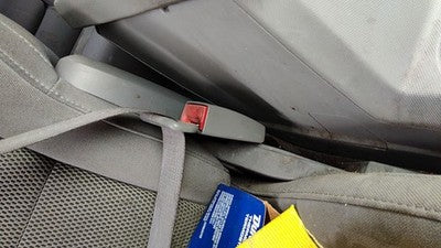 2008-2013 Dodge Avenger Passenger Right Front Seat Belt Buckle Receiver Gray Db