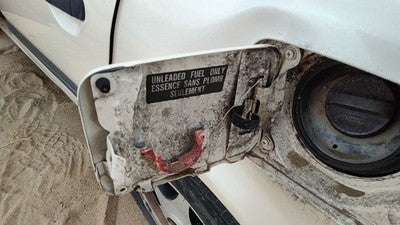 1993 Infinity G20 Fuel Tank Door With Hinge Gas Lid Oem Filler White