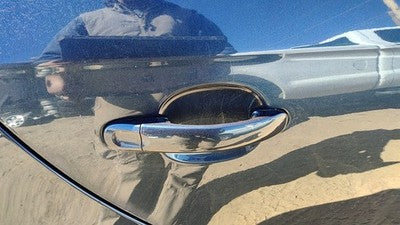 05-14 Vw Jetta Passenger Right Rear Outside Door Handle Oem Back Blue