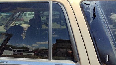 98-02 Lincoln Navigator Driver Left Rear Vent Window Back Door Glass With Frame
