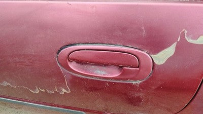 1997 Ford Escort Driver Left Rear Outside Door Handle Oem Back Red
