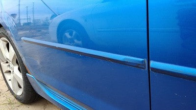 04-06 3 Passenger Right Rear Moulding From Door Back Trim Strip 27B Winning Blue