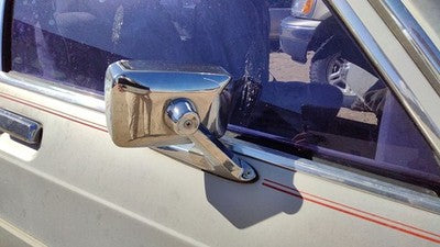 80-91 Grand Marquis Passenger Right Chrome Side Mirror With Control Cable Gray
