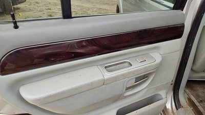 2003 Lincoln Aviator Driver Left Rear Door Trim Panel With Switches Back Gray Bl