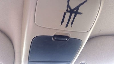 06-10 Mountaineer Center Overhead Console Dome Light Map Lamp Cubby Black