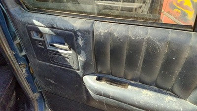 94 S10 Blazer Passenger Right Rear Door Trim Panel With Switches Back Black