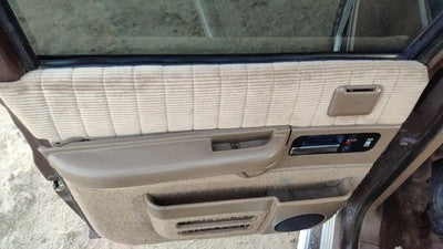 1992-1994 Chevy Suburban Driver Left Rear Door Trim Panel With Switches Back Tan