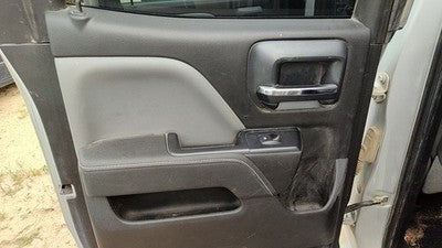 14-15 1500 Driver Left Rear Door Trim Panel With Switches Back H2r Gray