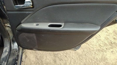 10-11 Fusion Passenger Right Rear Door Trim Panel With Switches Back Black Dw
