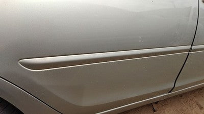 02-06 Camry Passenger Right Rear Moulding From Door Back Trim Strip Lunar Mist
