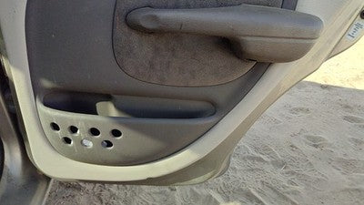 01-02 Pt Cruiser Passenger Right Rear Door Trim Panel With Switches Back Taupe