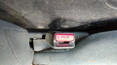 2004-2012 Mitsubishi Galant Passenger Right Front Seat Belt Buckle Receiver Gray