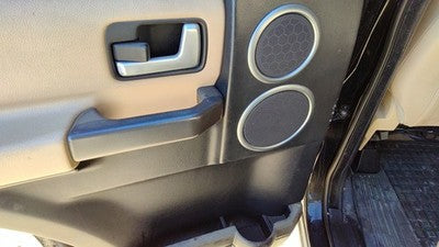 05-09 Rover Lr3 Driver Left Rear Inside Door Trim Panel With Switches Back Tan