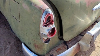 53 Chevy Bel Air 150 Sedan Driver Left Tail Light Housing Chrome Brake Lamp Rear