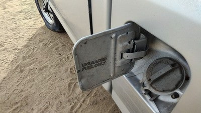 1987 Ford Ranger Fuel Tank Door With Hinge Gas Lid Oem Filler Silver