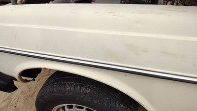 1980 Mercedes 300Td Driver Left Moulding From Fender Oem Trim Strip White