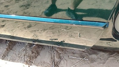 98-04 Cadillac Seville Passenger Right Rear Moulding From Door Back Trim Green