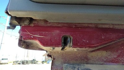 99-07 F250 Super Duty Passenger Right Rear Door Latch With Rods/Cables Oem Back