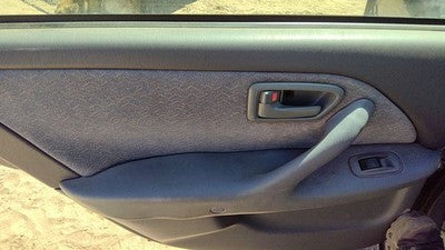 99-01 Toyota Camry Driver Left Rear Door Trim Panel With Switches Back Gray 10