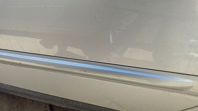 04-08 Pacifica Driver Left Upper Rear Moulding From Door Oem Back Silver Ps2