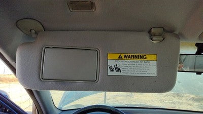 2006-2007 Hyundai Sonata Driver Left Sun Visor Oem Gray 852010A750qs