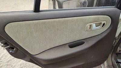 1993 Infinity G20 Driver Left Rear Door Trim Panel With Switches Back Brown