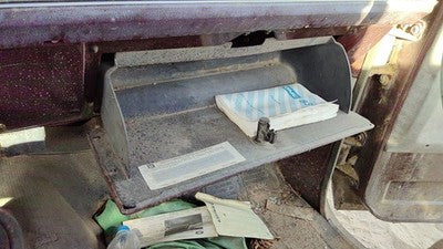 1983 Gmc Sierra C3500 Glove Box Assembly Complete Door With Latch Oem Red