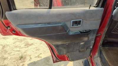 1995 Nissan Pathfinder Driver Left Rear Door Trim Panel With Switches Back Gray