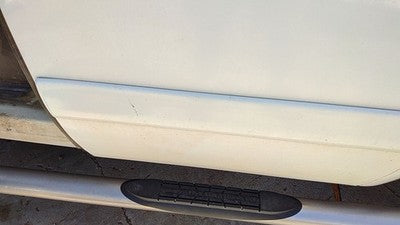 07-08 Silverado 2500 Driver Left Rear Moulding From Door Back Trim White 50U