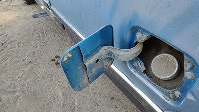 1982 Ford F150 Fuel Tank Door With Hinge Gas Lid Oem Filler Blue