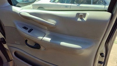 00-02 Ford Expedition Passenger Right Front Door Trim Panel With Switches Tan Fh