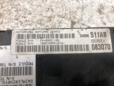 2003 Dodge Intrepid Electronic Control Module Engine Computer Ecm Ecu 04896511Ab