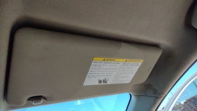 2008-2015 Nissan Rogue Passenger Right Sun Visor Oem Gray K 96400Jm02a