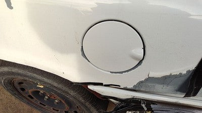 1998-2011 Ford Crown Vic Fuel Tank Door With Hinge Gas Lid Oem Filler White