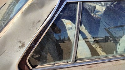 82-88 Firenza Passenger Right Rear Vent Window Back Door Glass With Frame Oem