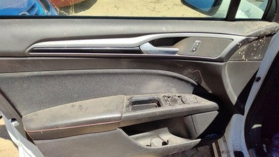13-14 Fusion Driver Left Front Door Trim Panel With Master Switch Charcoal Dw