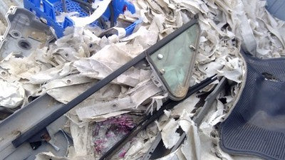 87-89 D100 Ram Pickup Passenger Right Front Vent Window Small Door Glass W Frame