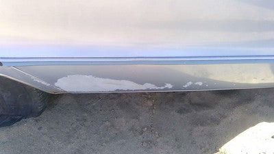 1991 Chevy Caprice Passenger Right Rear Moulding From Door Back Trim Strip Blue