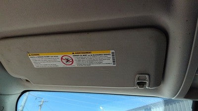 2007-2014 Chevy Silverado 2500 Driver Left Sun Visor Oem Ebony 19D 22850296